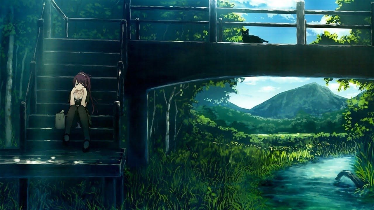 Anime Lo Fi Desktop Wallpaper. Anime Background Wallpaper, Aesthetic Wallpaper, Landscape Wallpaper