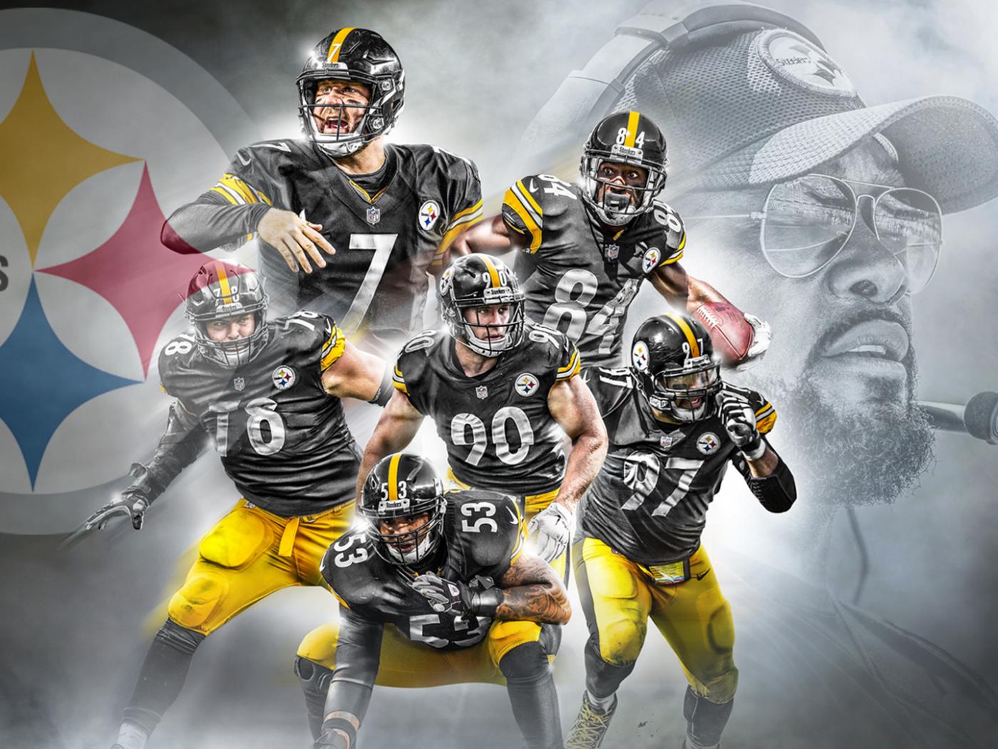 Pittsburgh Steelers Wallpapers with Picture of Players and Coach
