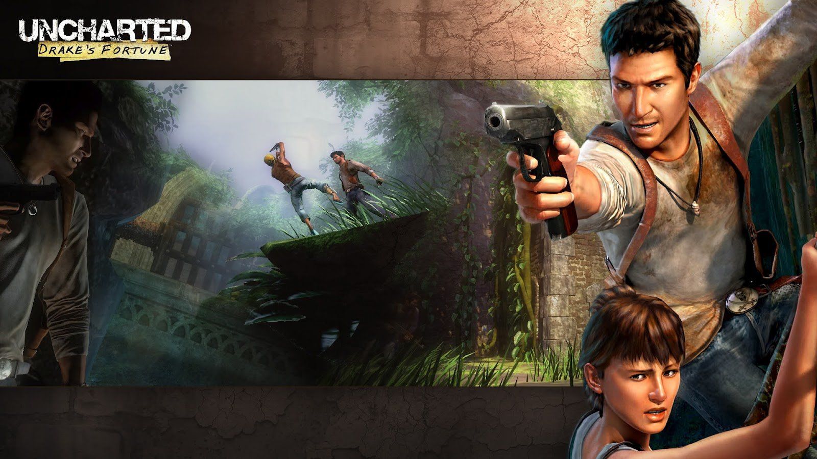 Free download Uncharted1wallpaper4 Uncharted 1 Wallpaper in HD 1080p [1600x900] for your Desktop, Mobile & Tablet. Explore Uncharted 4 Wallpaper HD. Drake HD Wallpaper, Nathan Drake Wallpaper, Uncharted 3 Wallpaper HD