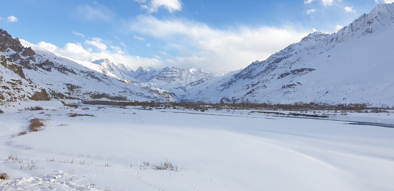 Spiti Valley Himachal Pradesh India. February 2020. The whole place is covered in a thick blanket of snow d. Spiti valley, Himachal pradesh, Landscape photography