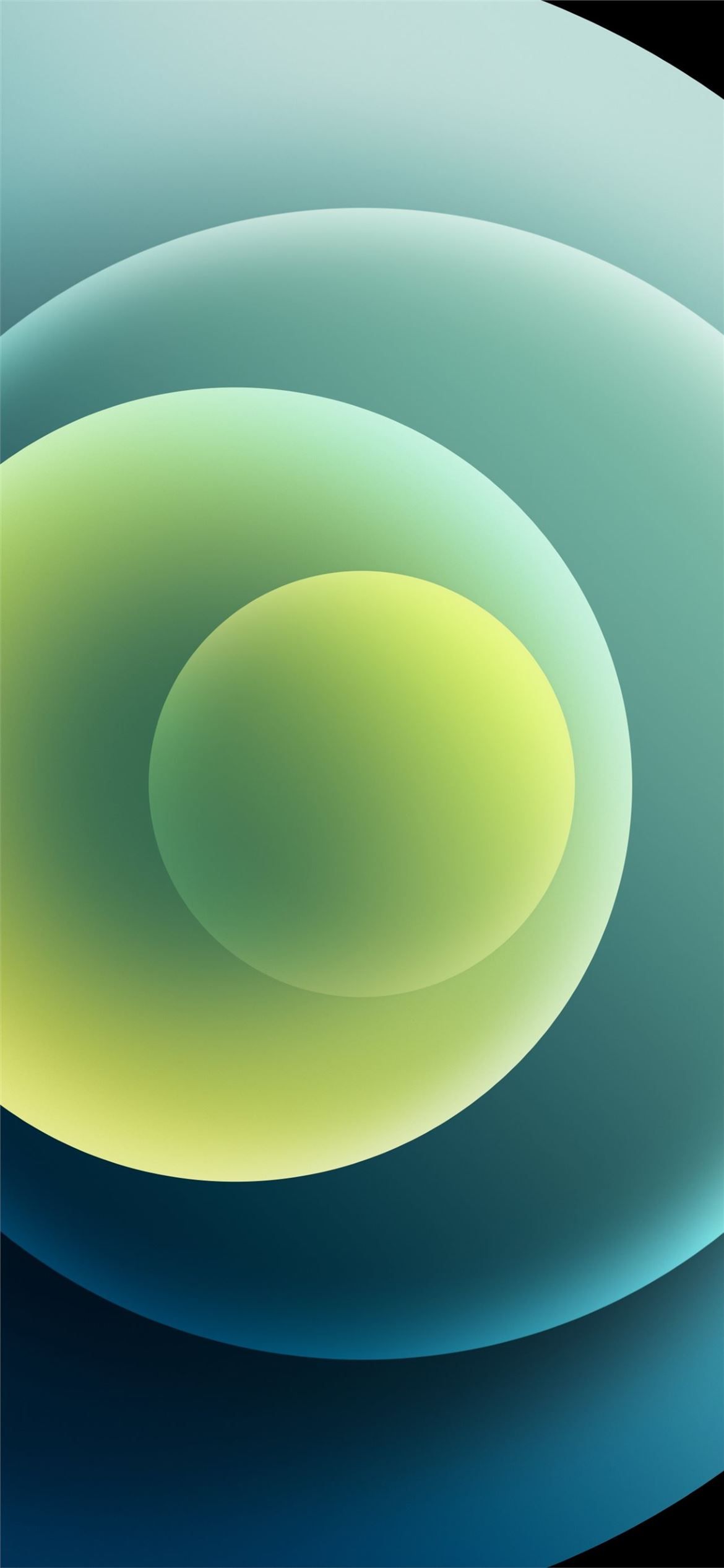 Colorful iPhone 12 Stock wallpaper Orbs Green Light iPhone 12 Wallpaper Free Download