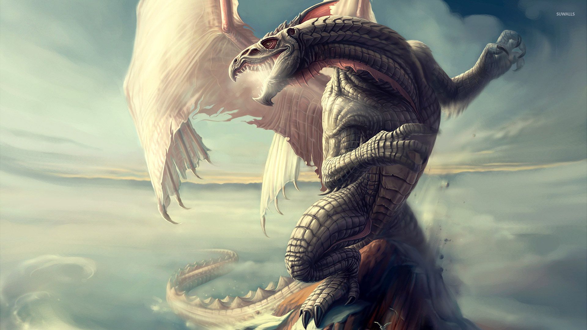 Unicorn vs Dragon wallpaper wallpaper - Dragon picture, Cool dragon picture, Fantasy dragon