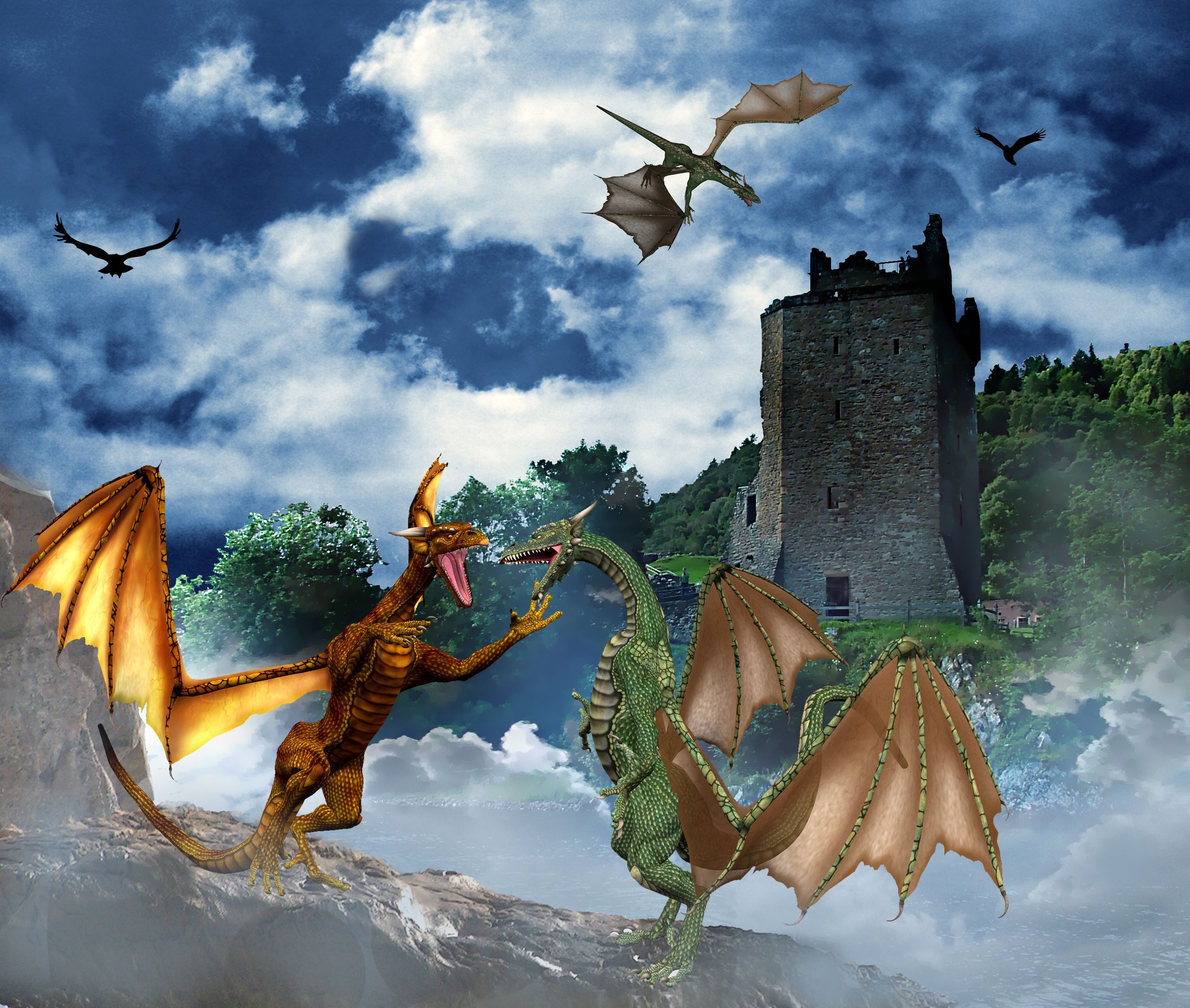 Dragon Computer Wallpaper, Desktop Backgroundx2136. Dragon picture, Unicorn and fairies, Background image