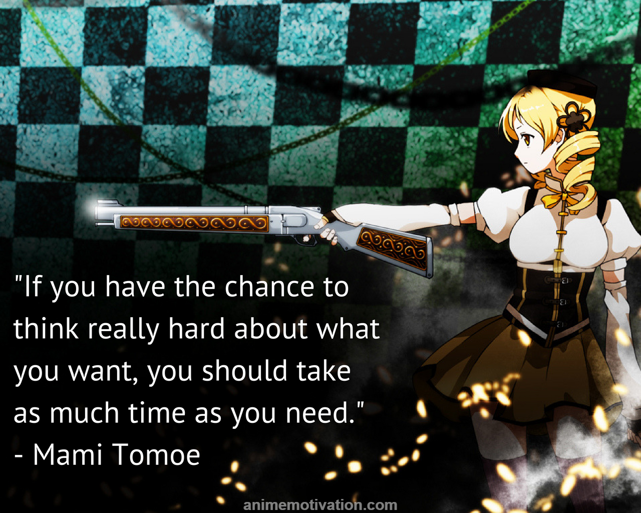 Mami Tomoe quotes. Wallpaper quotes, Inspirational quotes wallpaper, Positive quotes wallpaper
