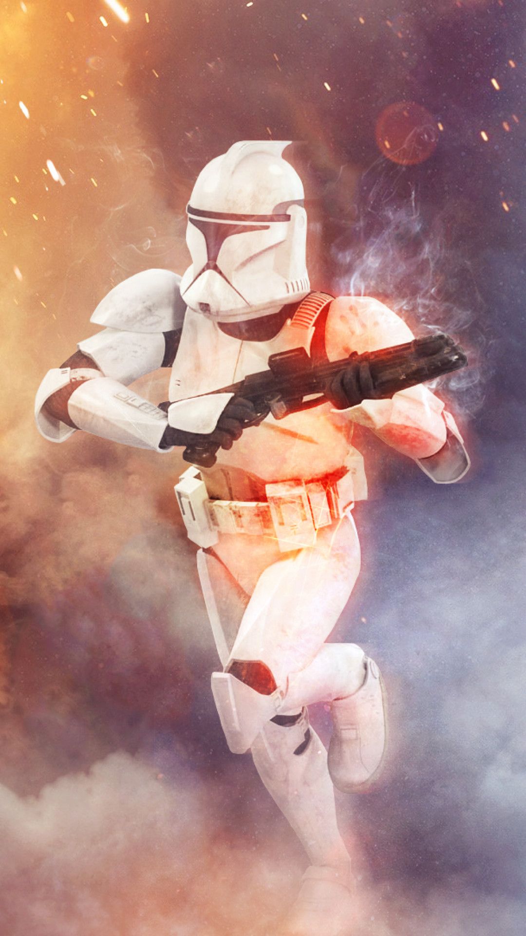 1080x Amazing Background Of The Day Wars Clone Trooper Wallpaper iPhone