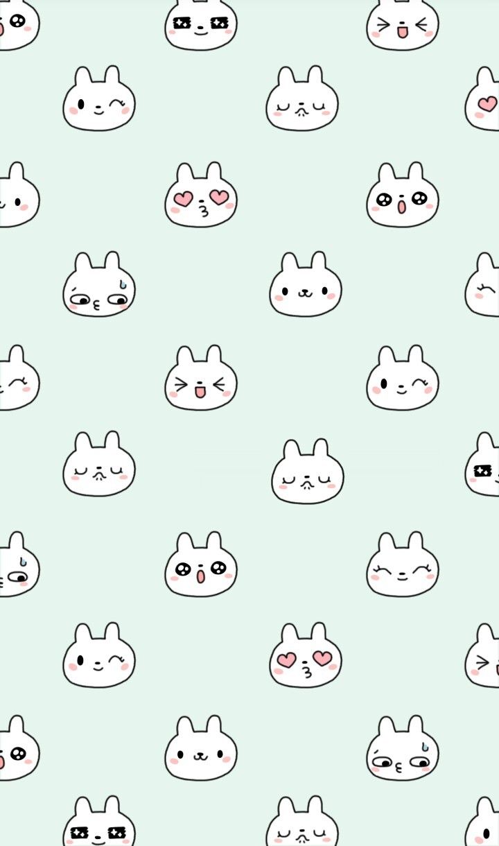 Kawaii Green Background