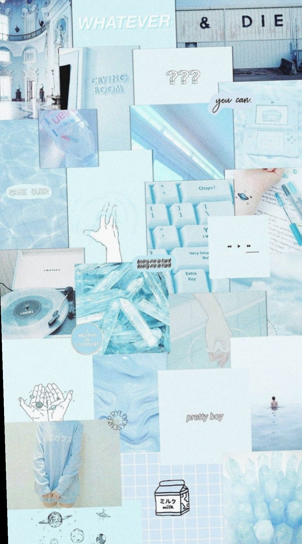 Aesthetic Pastel Blue Baby Blue Wallpaper