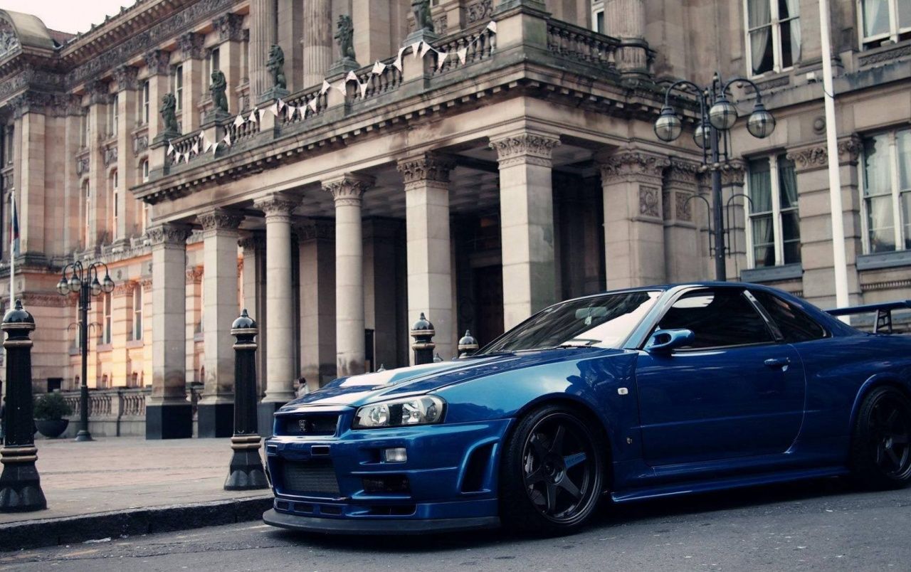 Blue Nissan Skyline Wallpaper Skyline Gtr R34