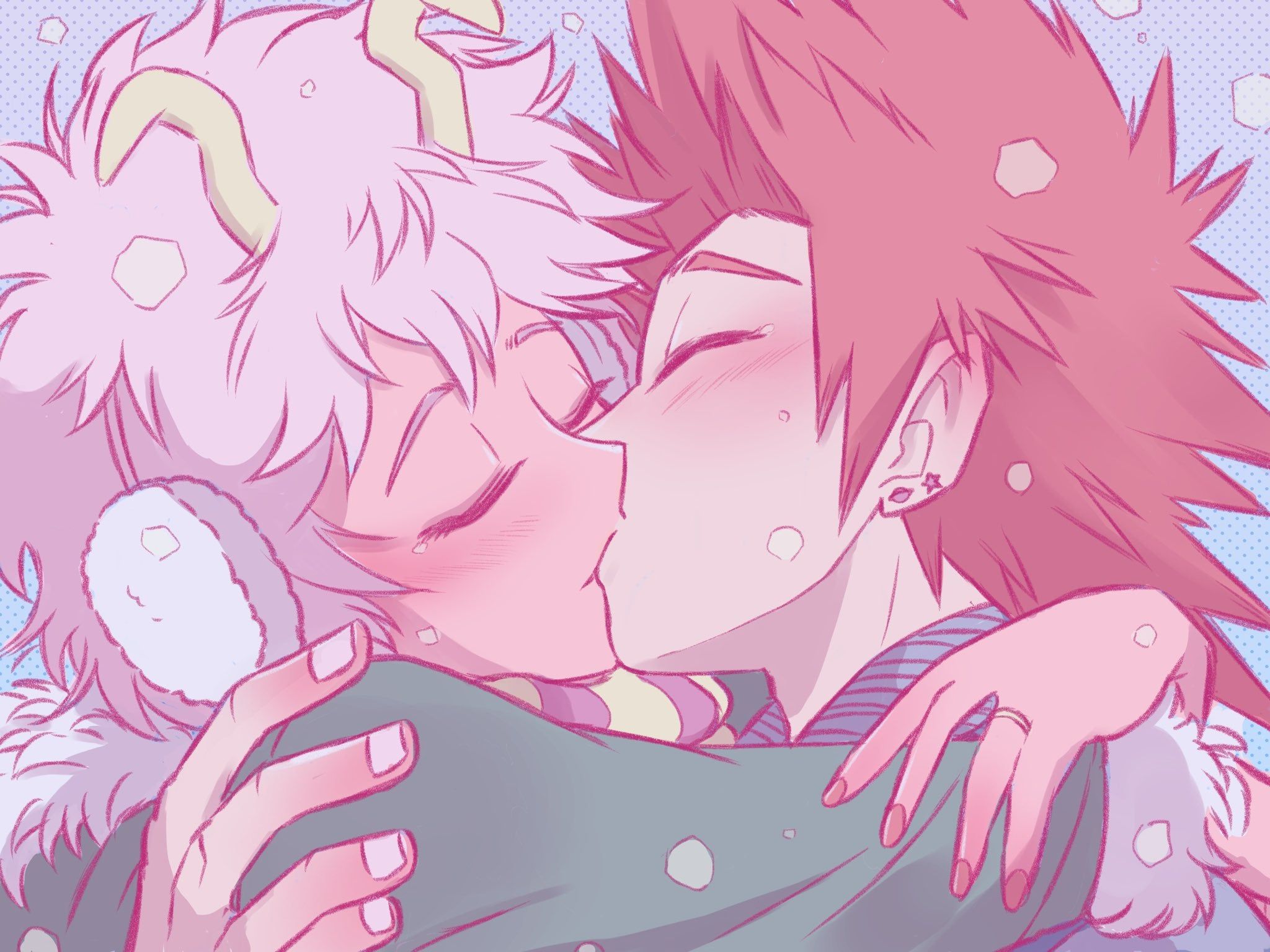 KiriMina kiss by cat_harman92 : BokuNoShipAcademia 