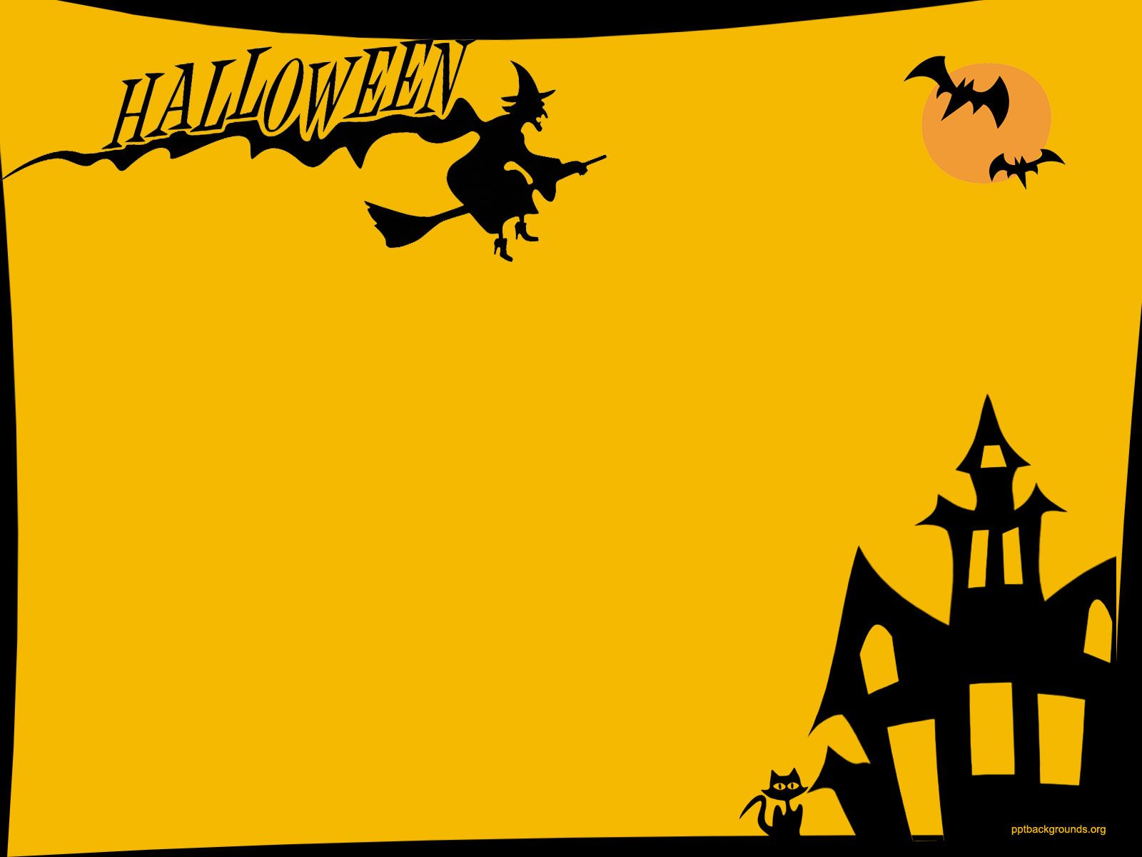 Happy Halloween Background For PowerPoint PPT