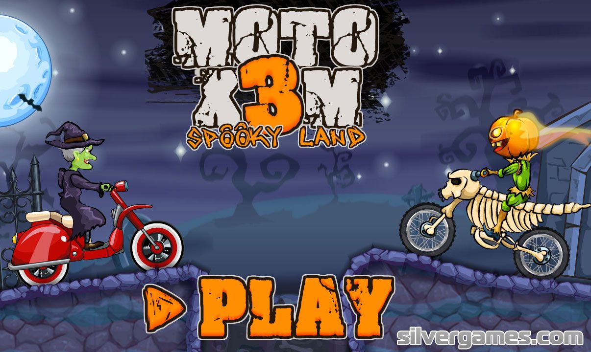 Moto X3M Spooky Land gratuits en ligne sur Silvergames.com