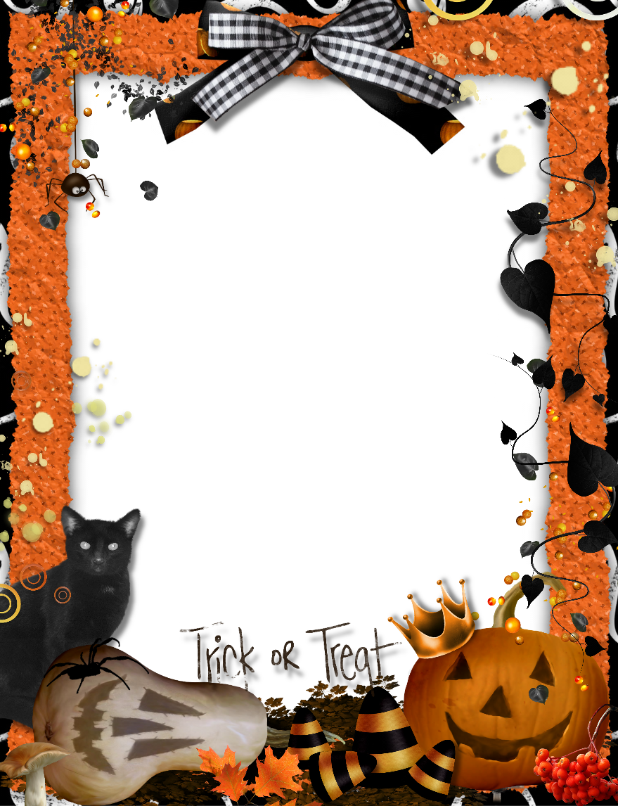 Halloween Orange PNG Photo Frame Quality Image And Transparent PNG Free Clipart