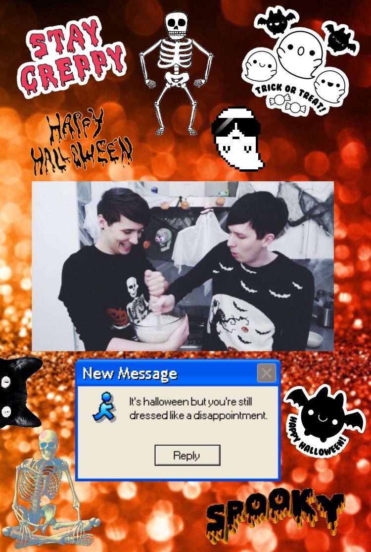 Dan And Phil Halloween Aesthetic HD Wallpaper