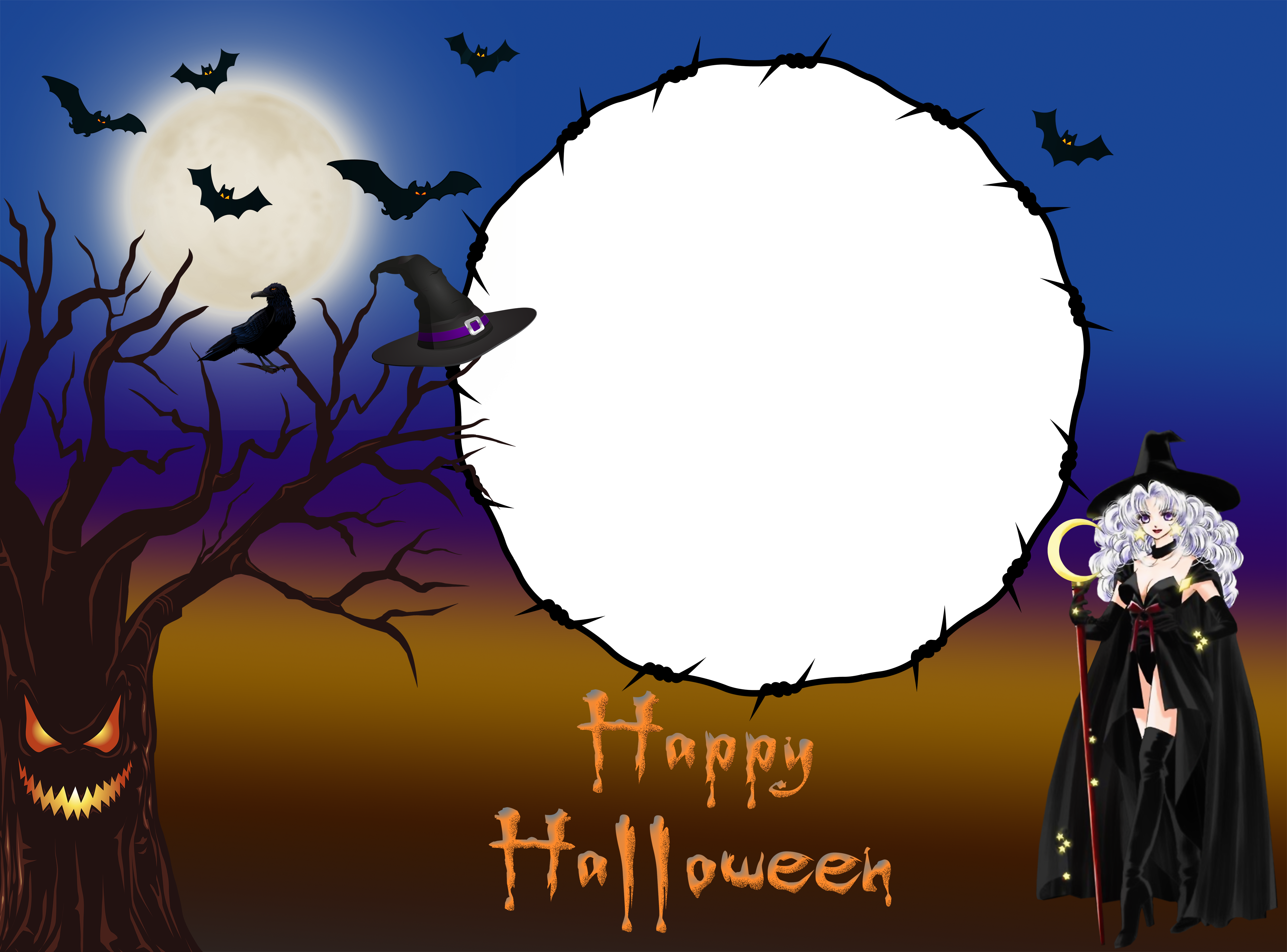 Happy Halloween PNG Transparent Frame Quality Image And Transparent PNG Free Clipart