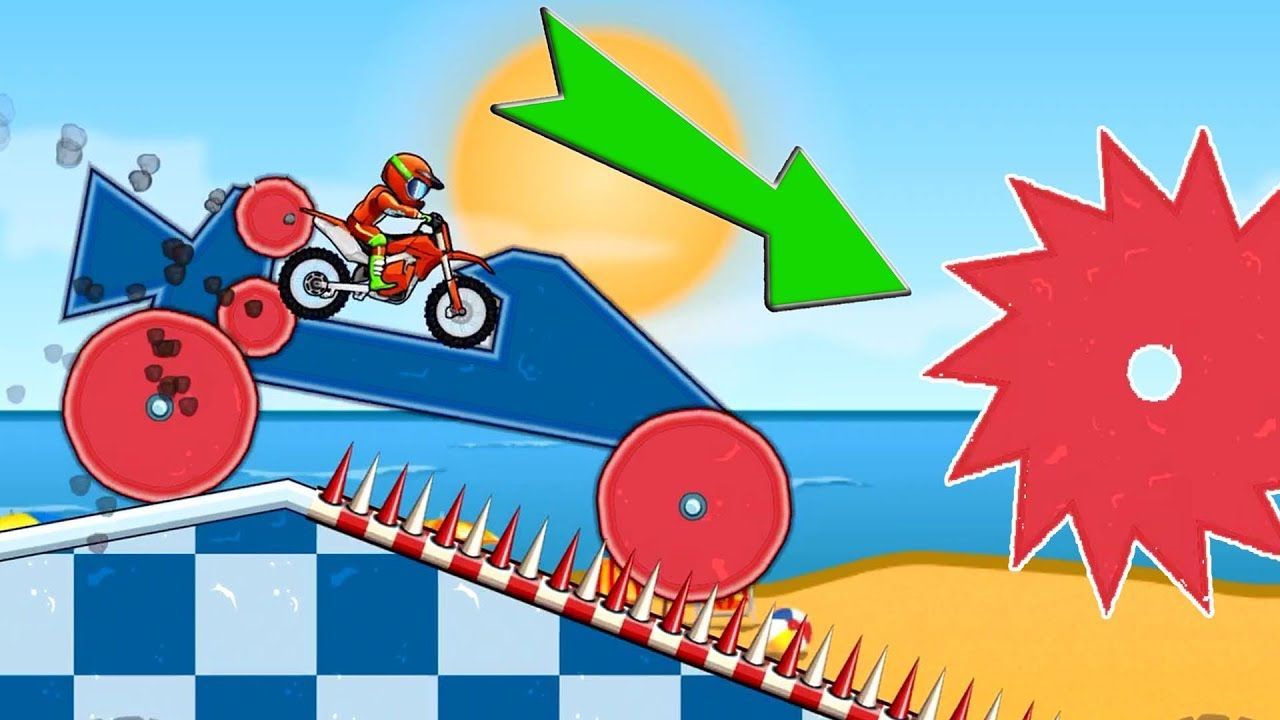 play moto x3m bike race game