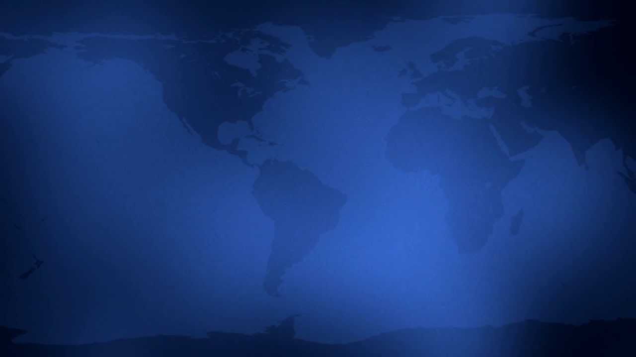 Blue World Map Motion Graphics Background Loop