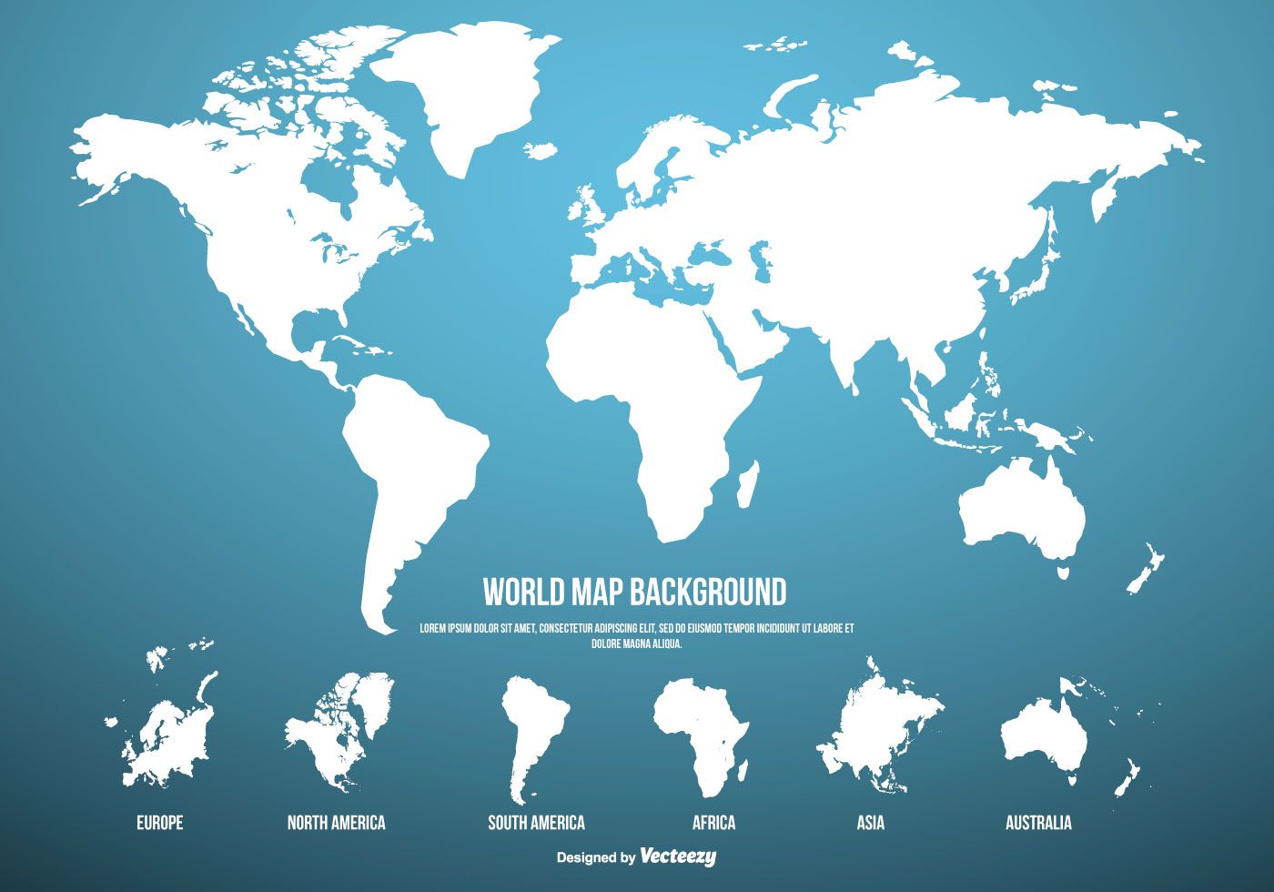 Blue World Map Background Free Vectors, Clipart Graphics & Vector Art