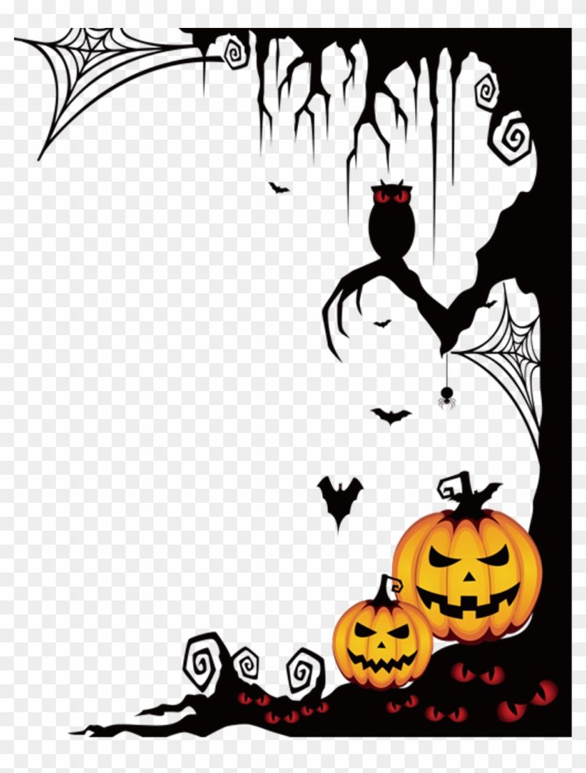 halloween #spooky #frame #border #ftestickers Halloween Png Border Clipart