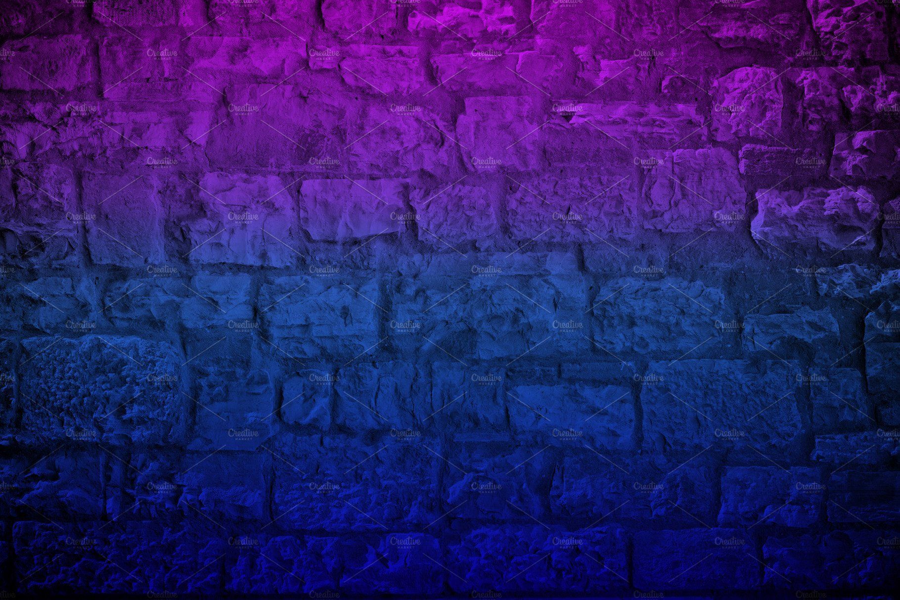 Neon colored Limestone brick wall. Abstract photography texture, Neon colors, Neon background