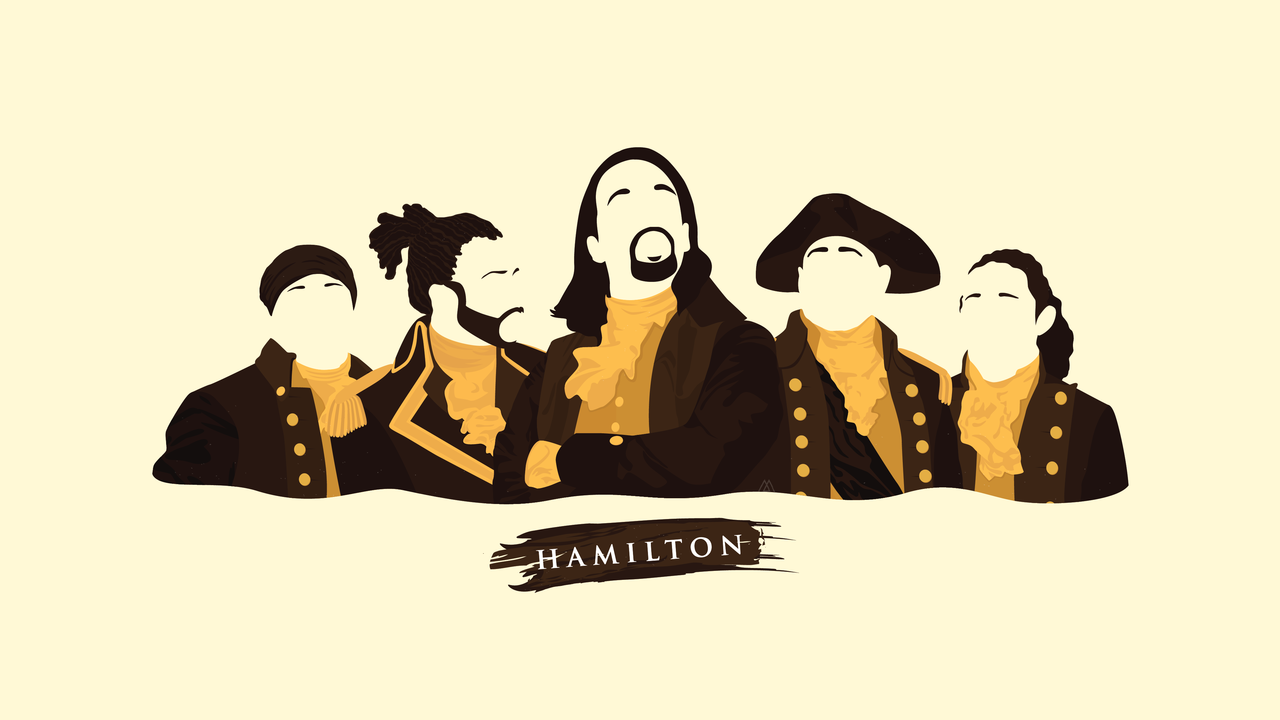 I decided to make a wallpaper for myself, turned out better than expected.  Thought I'd share it on here. : r/hamiltonmusical