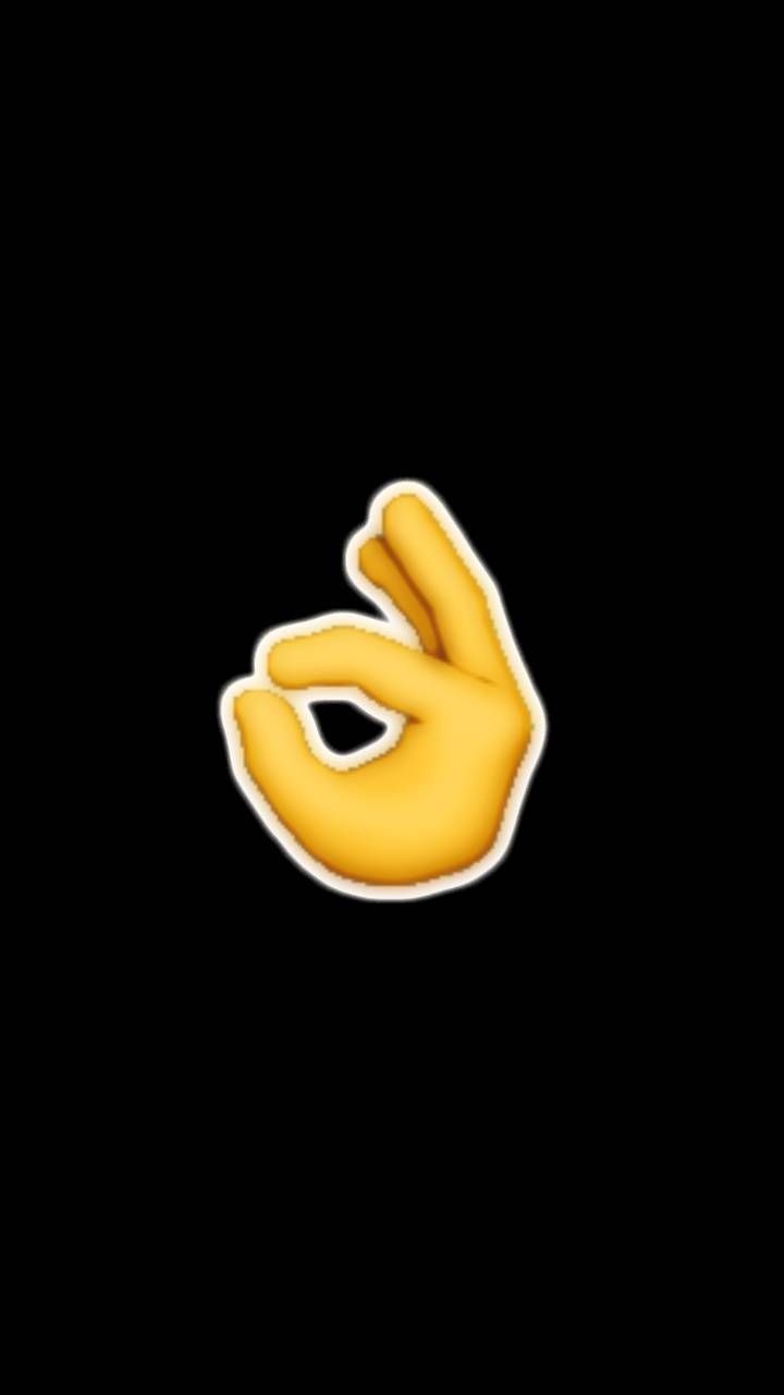 Ok Hand Emoji wallpaper