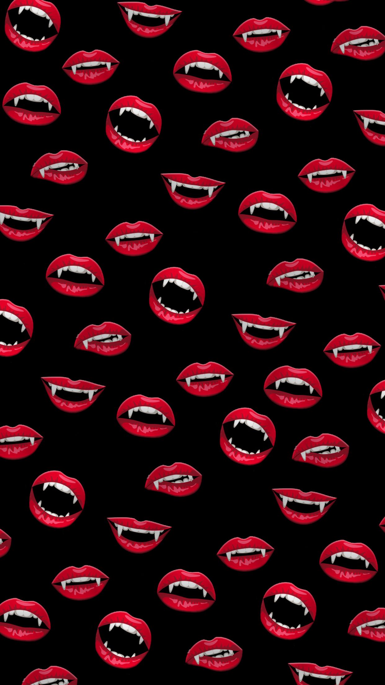 wallpaper vampire lips. Lip wallpaper, Halloween wallpaper iphone, Vampire lips