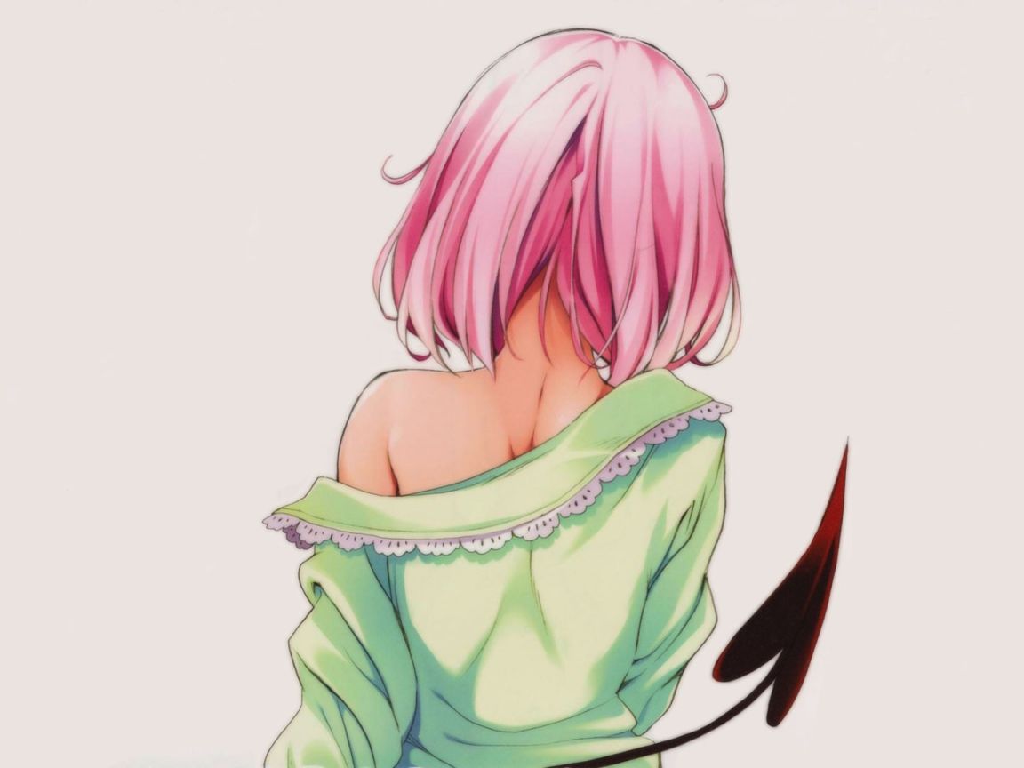 Desktop Wallpaper Anime Girl, Momo Belia Deviluke, To Love Ru, Back, HD Image, Picture, Background, Dbf8c2