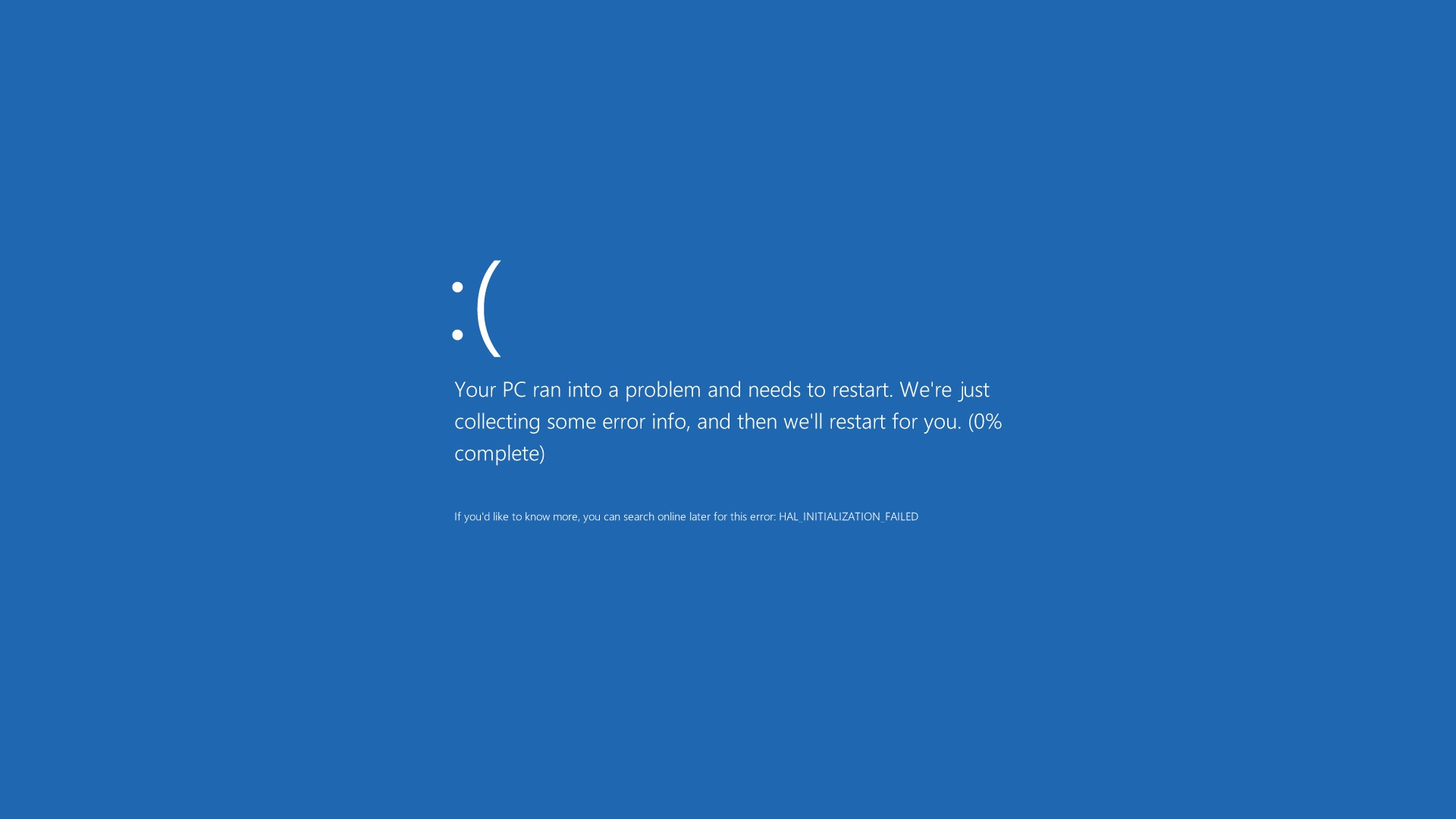 The new BSOD in Windows 8 [1920x1080]