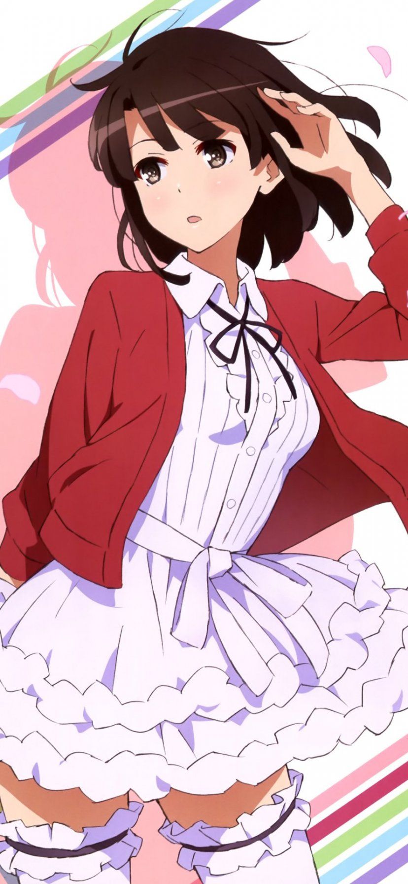 Megumi Kato iPhone 11 828x1792 wallpaper