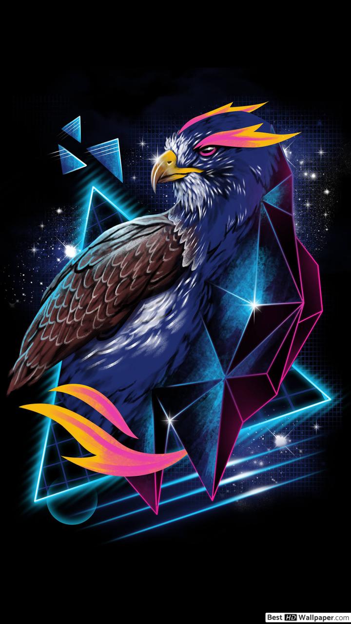 Retro bird HD wallpaper download