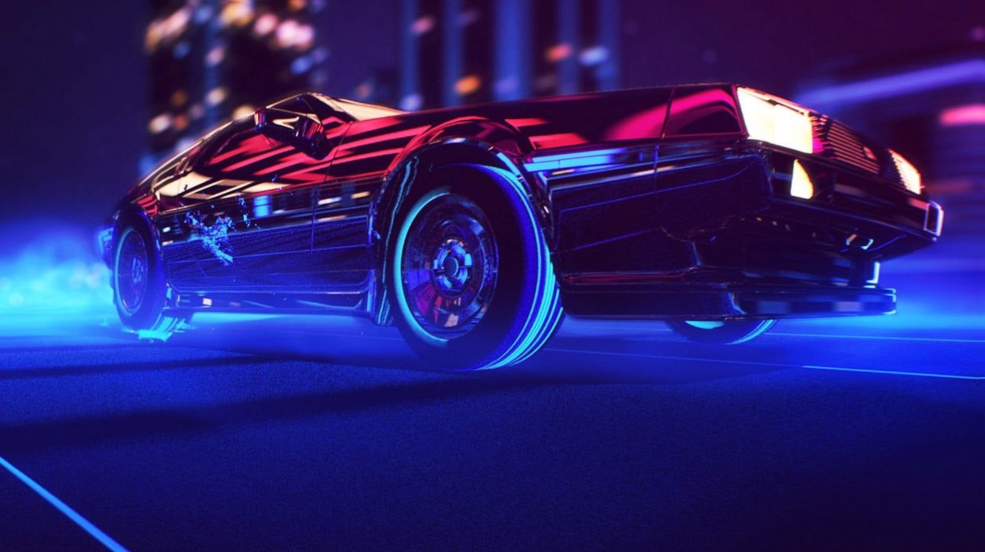 Neon Wallpaper • Red coupe illustration wallpaper, synthwave, 1980s, neon, DeLorean, car • Wallpaper For You The Best Wallpaper For Desktop & Mobile