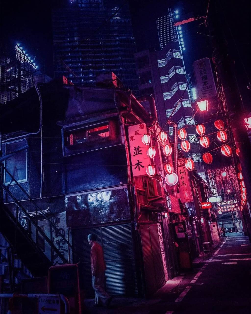 Neon Tokyo night wallpaper