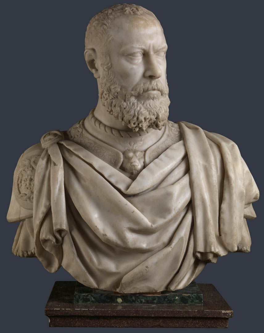 Bust Portrait Of Leonardo Rinaldi sculpture italian renaissance art wallpaper
