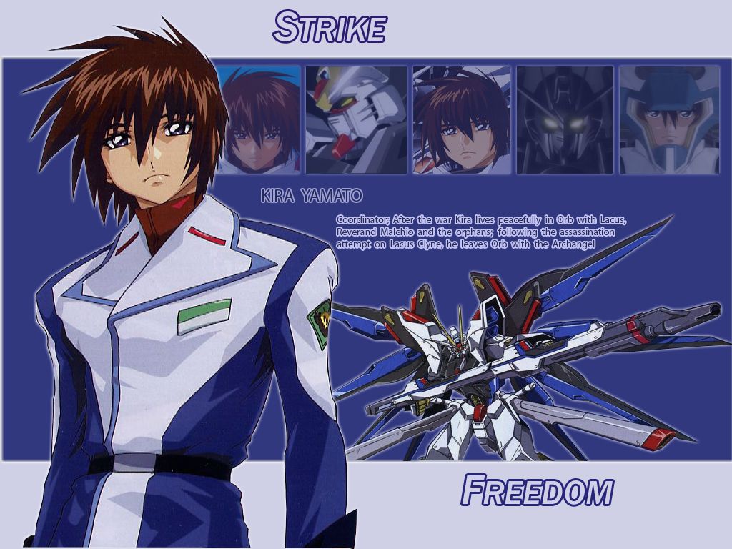 Mobile Suit Gundam SEED Destiny Wallpaper: Kira Yamato & FREEDOM