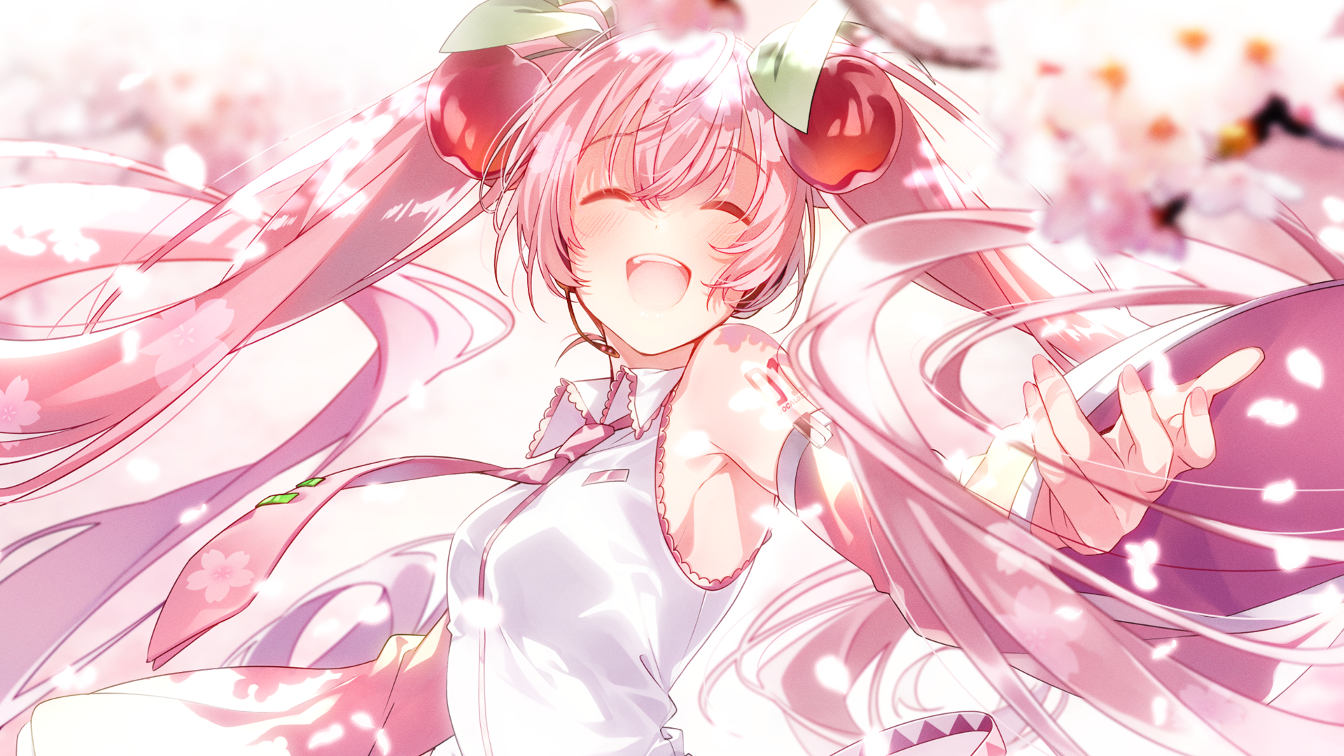 Sakura Miku, by U35(うみこ). [1920x1080]