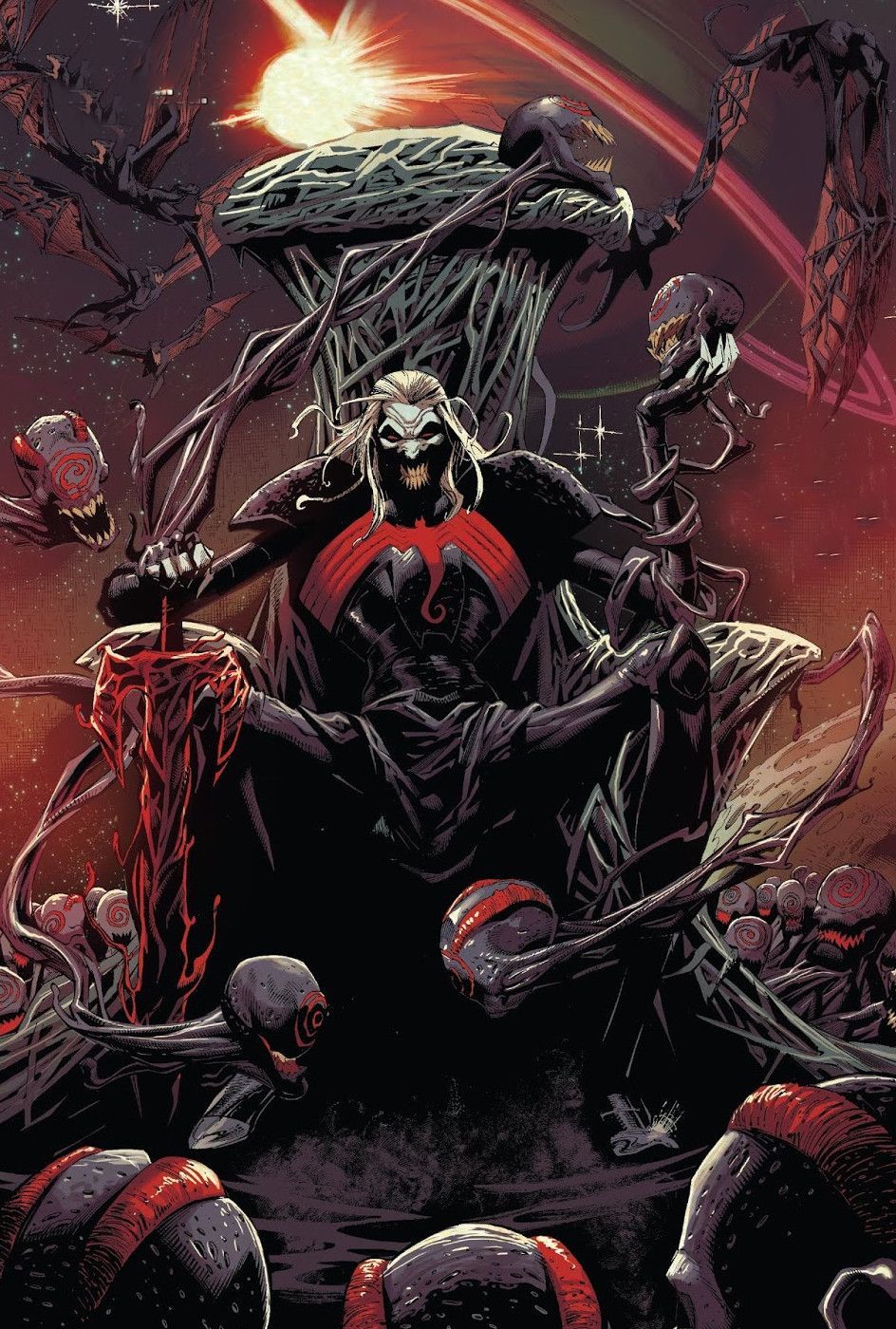 The ruler of the Universe before time itself, Knull the symbiote god. Marvel comics art, Symbiotes marvel, Marvel art