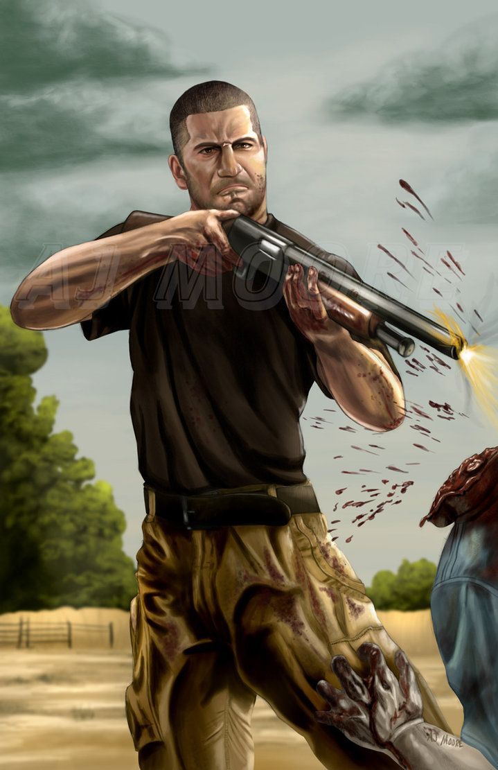 Shane Walsh By AJ Moore. The Walking Dead Shane, Walking Dead Art, Walking Dead Fan