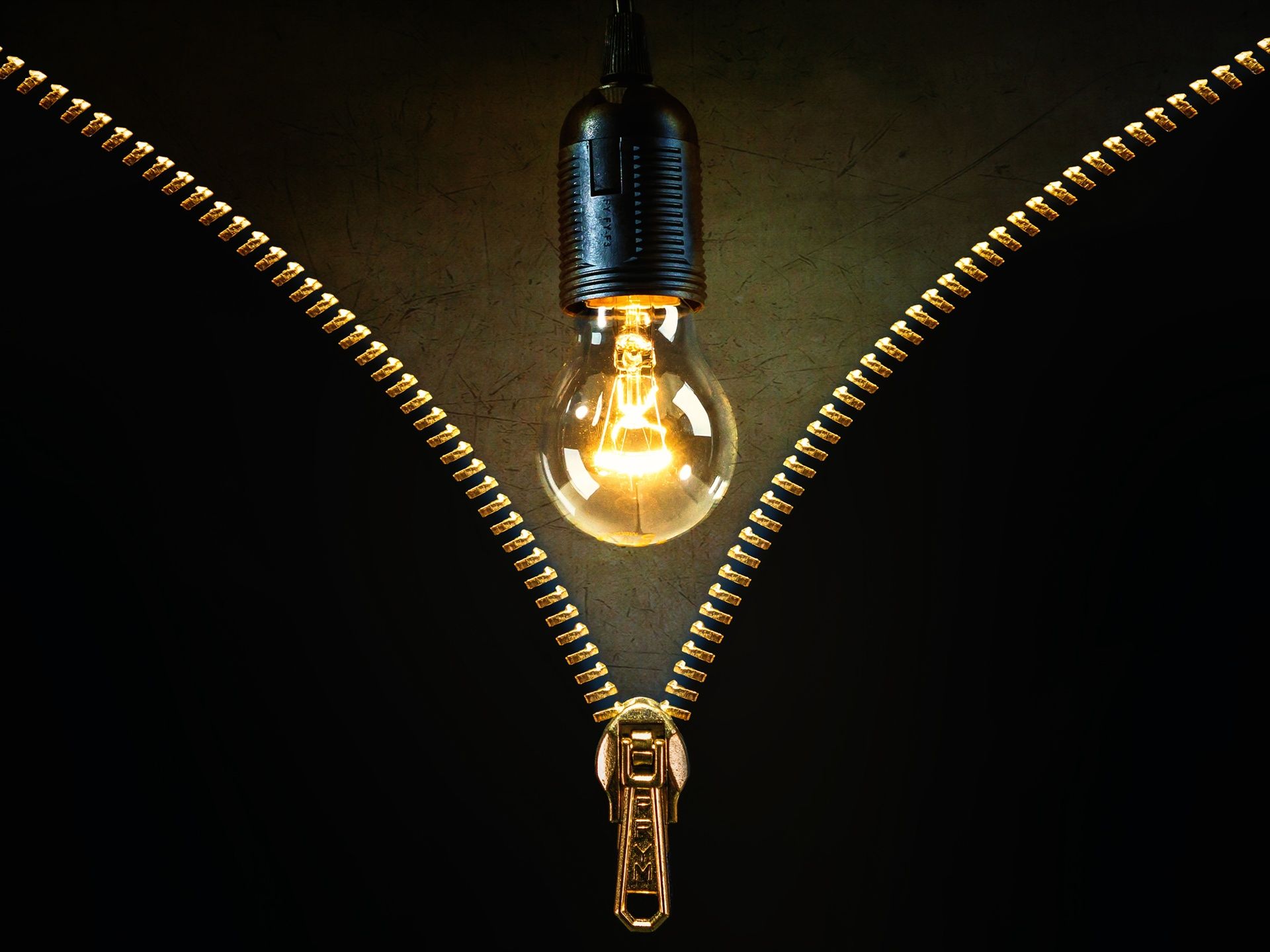 Light Bulb, Zipper, Creative 750x1334 IPhone 8 7 6 6S Wallpaper, Background, Picture, Image