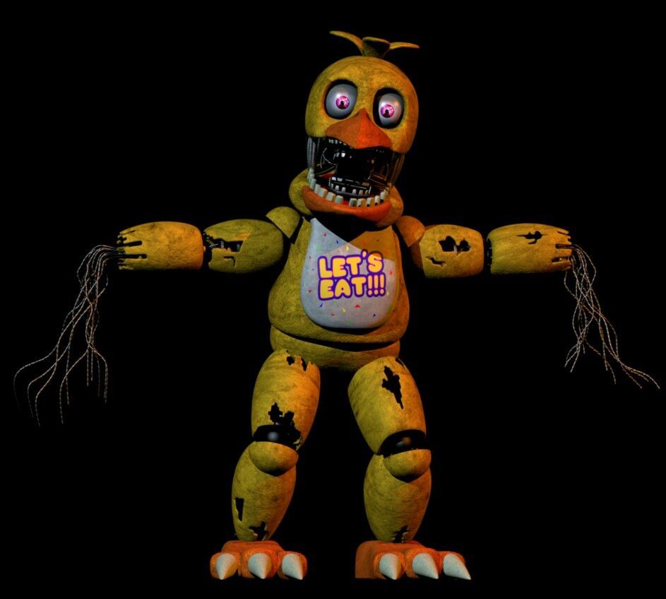 Withered Chica. She looks more like an eagle. Fnaf characters, Fnaf, Chica costume