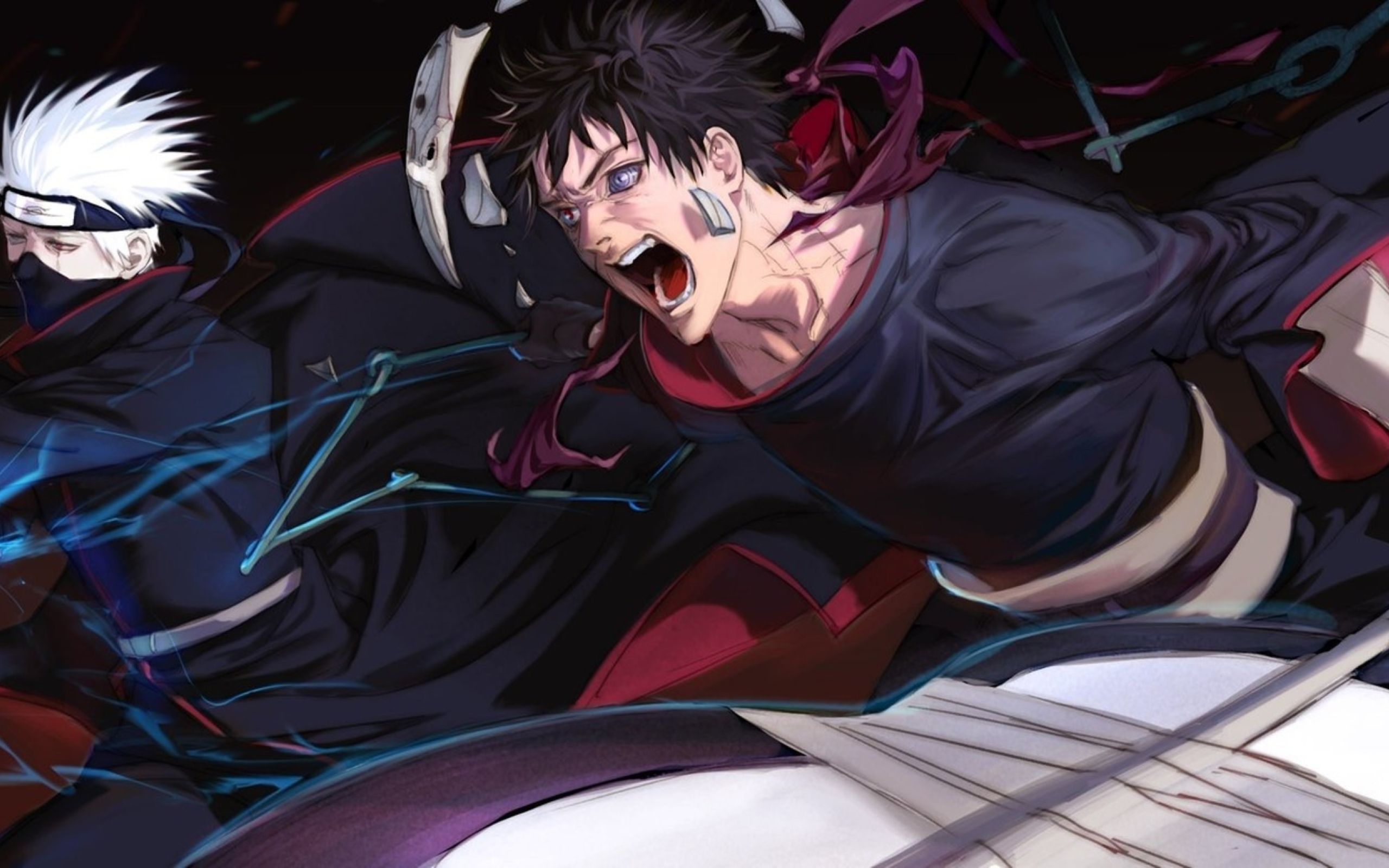 Kakashi Hatake vs Obito Uchiha 2560x1600 Resolution Wallpaper, HD Anime 4K Wallpaper, Image, Photo and Background