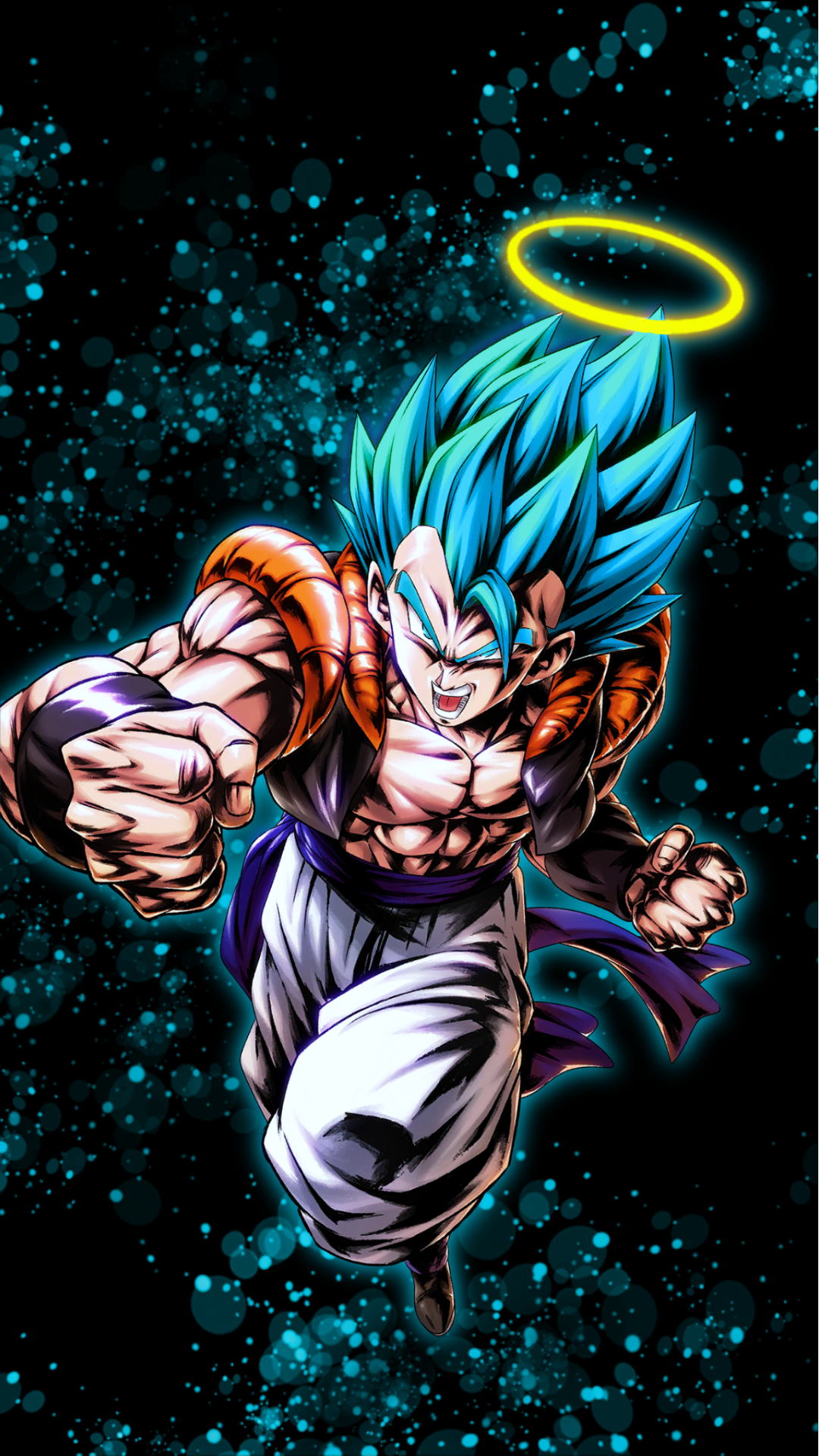 Just a simple Gogeta Blue Wallpaper I made for AMOLED screens