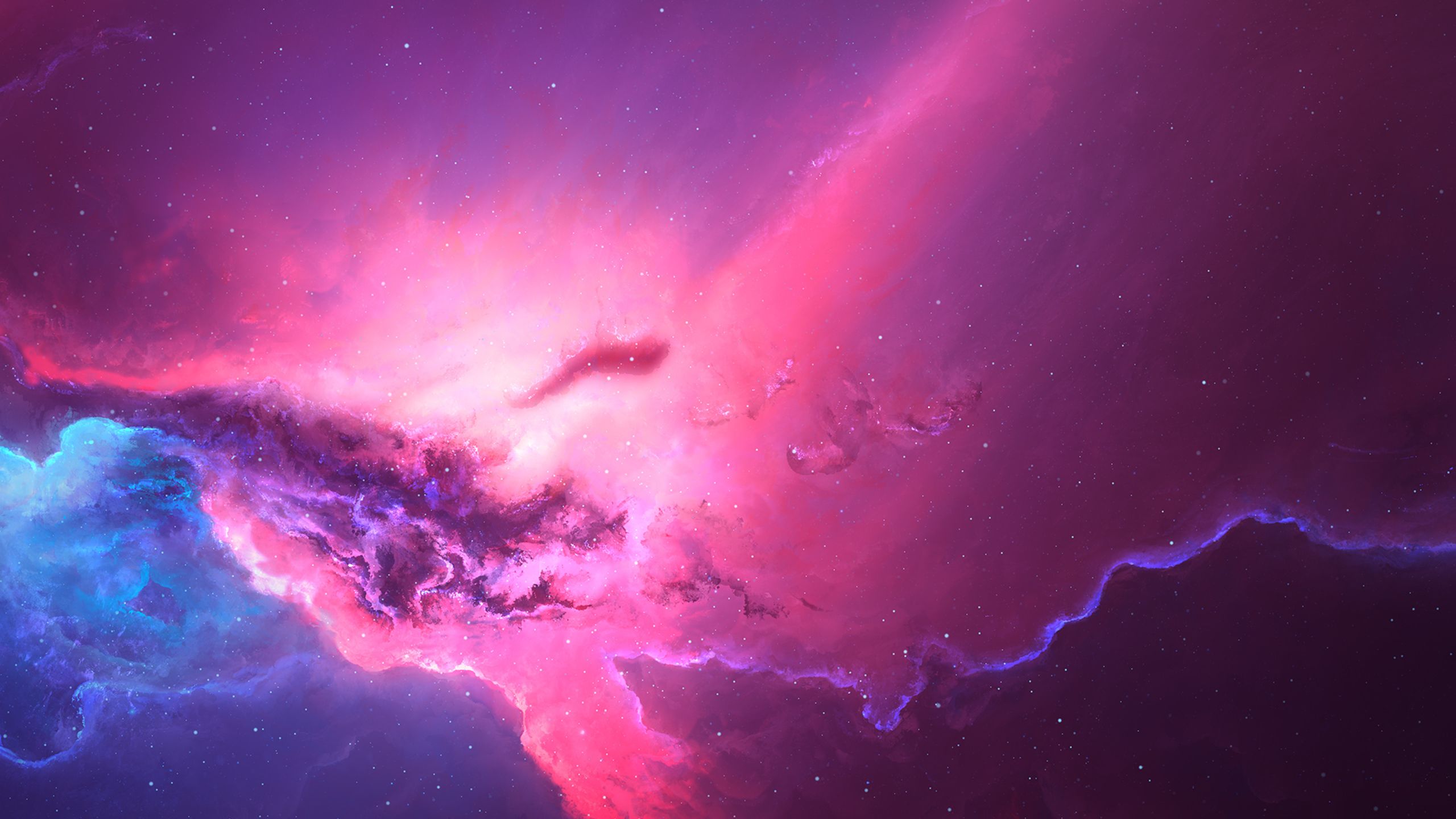 Pink Red Nebula Space Cosmos 4k 1440P Resolution HD 4k Wallpaper, Image, Background, Photo and Picture