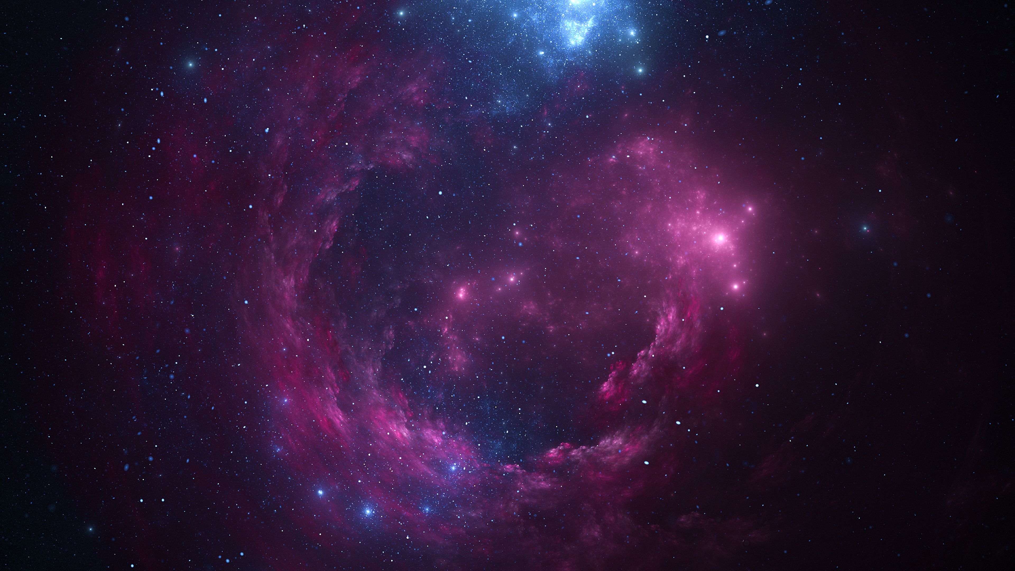 Space Pink Stars 4k, HD Digital Universe, 4k Wallpaper, Image, Background, Photo and Picture