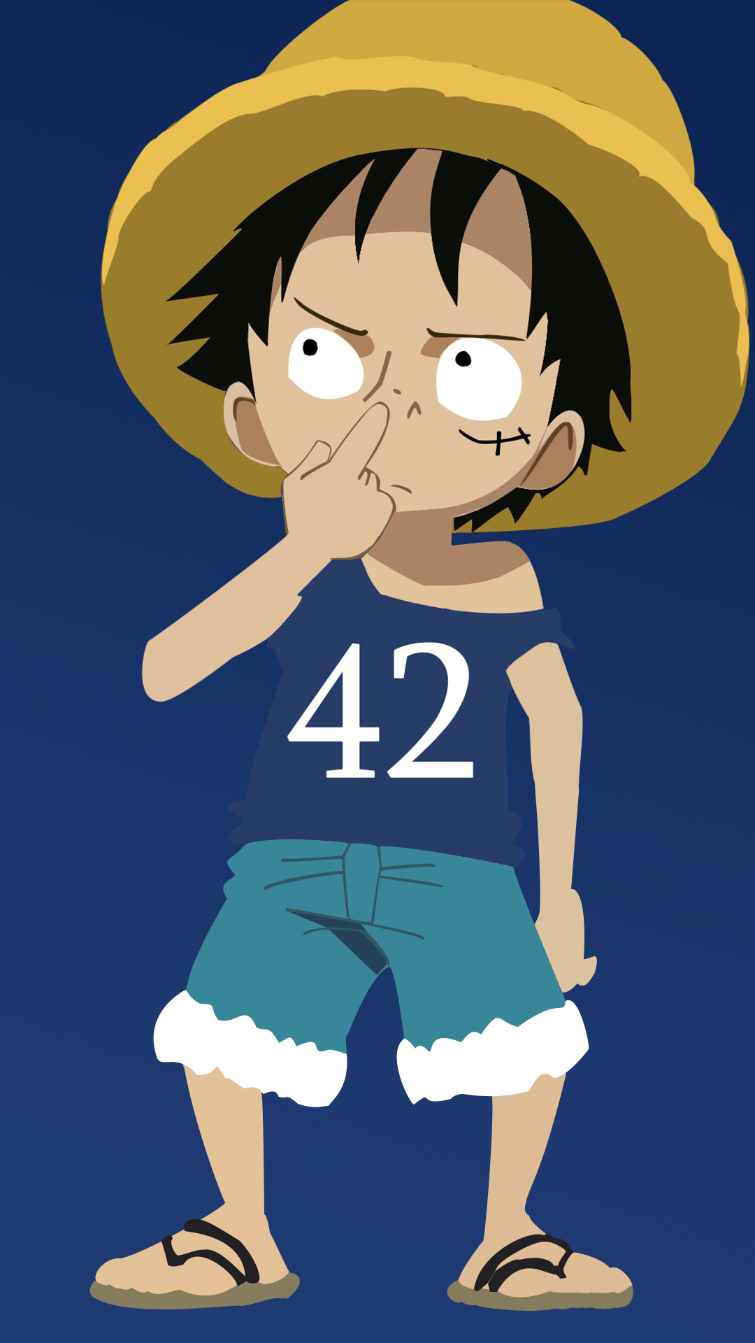 Android Luffy Funny Wallpaper