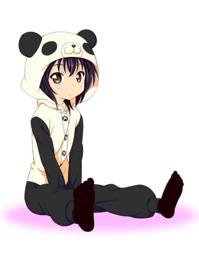 Cute Anime Panda Girl Wallpaper