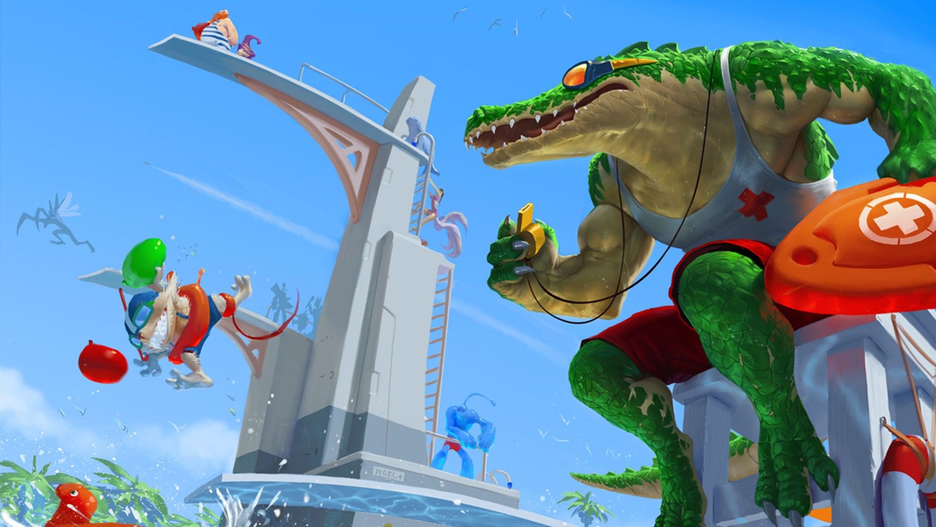 League of Legends, party, Renekton, lol wallpaper