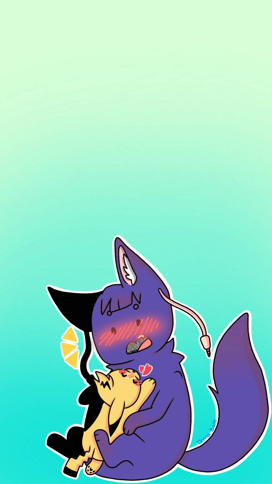 tsuchako & kamijirou wallpaper art request. My Hero Academia Amino