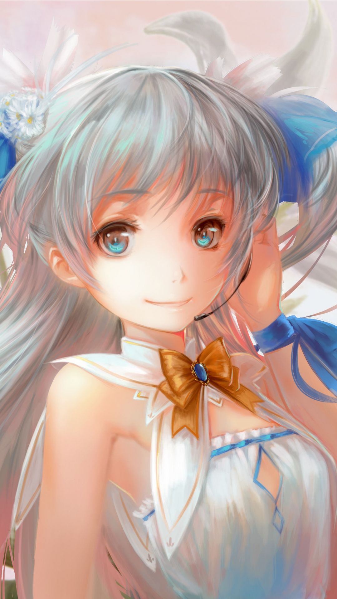 Anime Girl Anime Dress Pink iPhone 8 Wallpaper Free Download