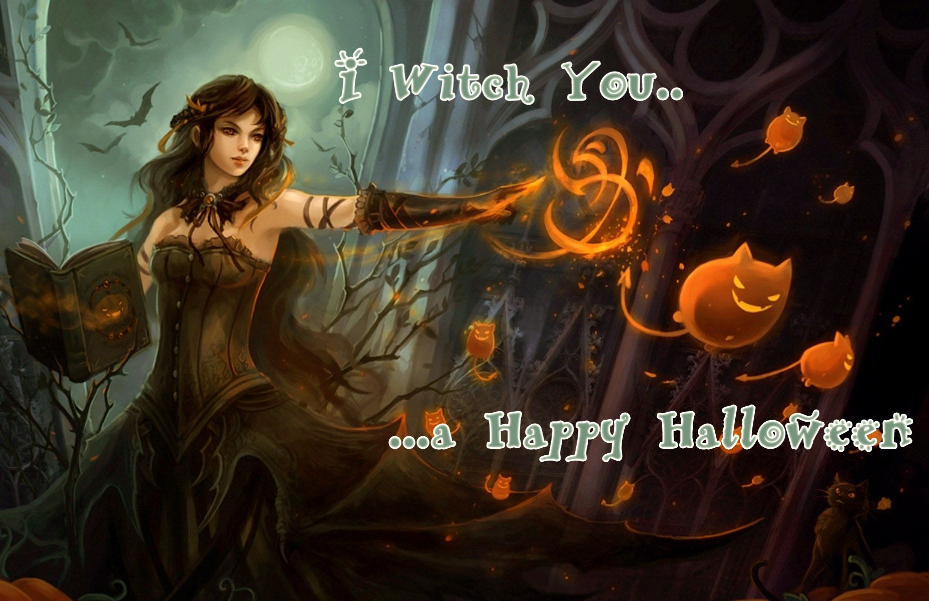 Halloween Greeting Invitation Cards, Hot, Spooky, Freaky Wallpaper