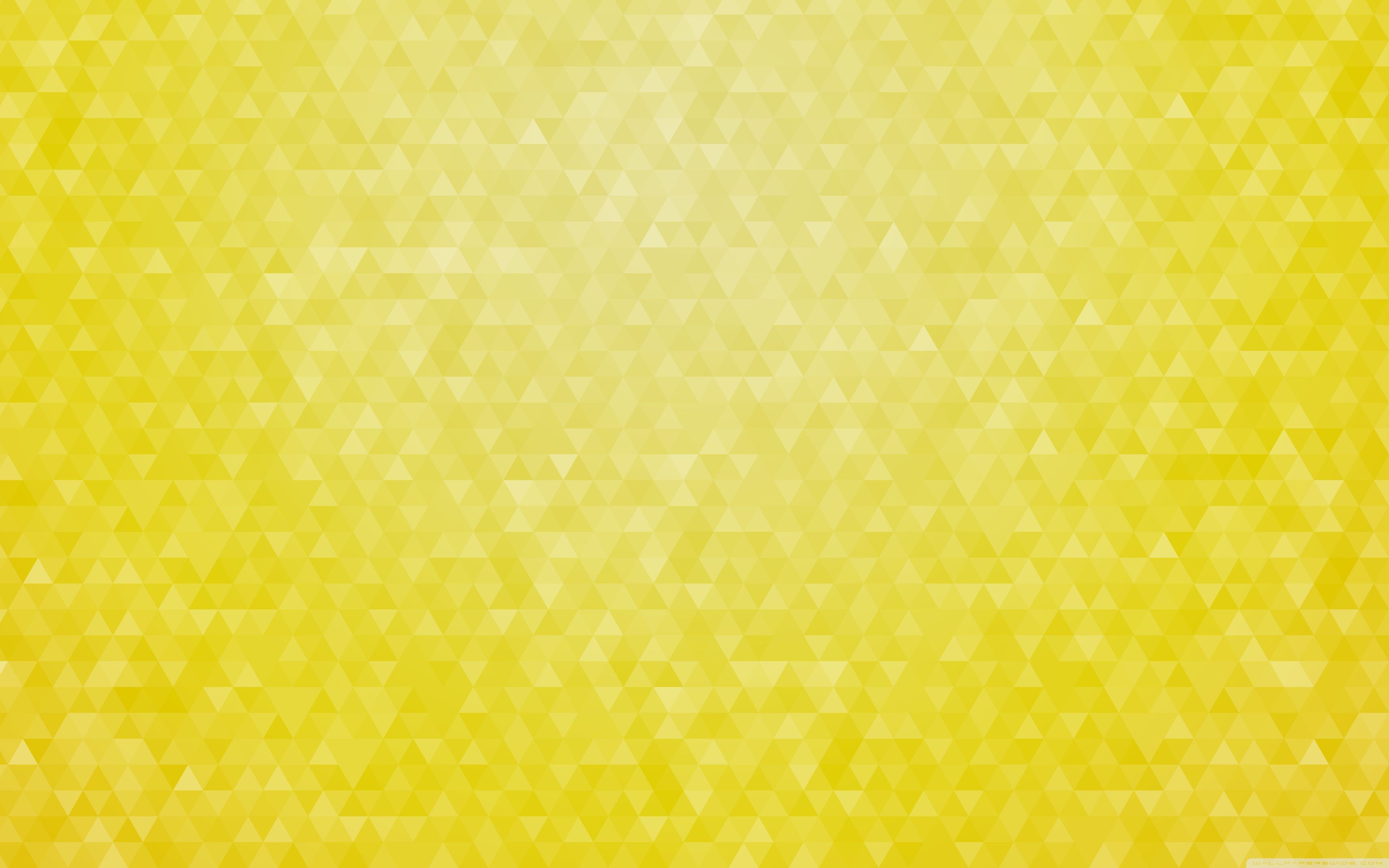 Download Yellow Geometric Triangles Pattern Gradient. UltraHD Wallpaper